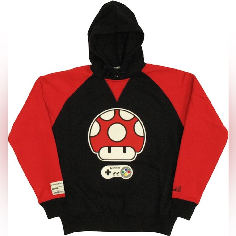 BNWT Rare Limited super Mario mushroom hoodie
